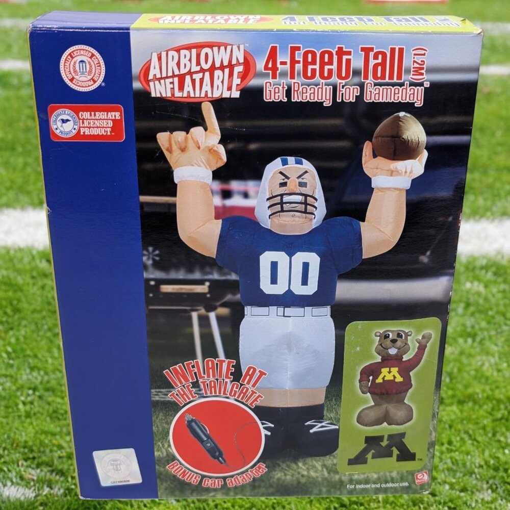 Gemmy Minnesota Goldy Golden Gophers College‎ 4' Tall Airblown Inflatable *READ